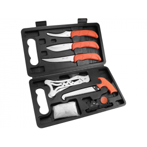 Outdoor Edge Jaeger Pak Game Processing Kit 420J2 Stainless Steel Satin Blade Polymer Handle Orange - Outdoor Edge