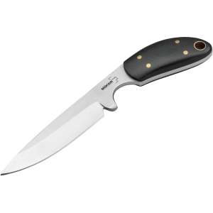 Boker Knives Pocket Knife 2.0 Fixed Blade Knife 3.39" Drop Point 440C Satin Blade G-10 Handle Black - Boker Knives