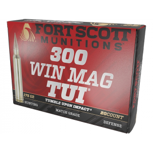 t Scott Munitions TUI 300 Winchester Magnum 175 Grain Solid Lead Free Box Of 20 Ammo