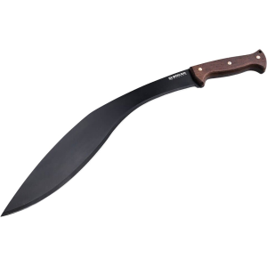 Boker Knives Kukri Machete 15.16" Kukri 420 Black Blade Wood Handle Brown - Boker Knives