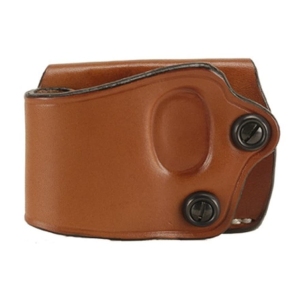 DESANTIS GUNHIDE Yaqui Slide OWB Holster Left Hand Large Frame Single Action Semi Automatic Leather Tan