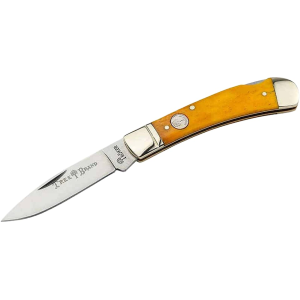 Boker Knives Traditional Series 2.0 Gentleman's Lockback Pocket Knife 2.95" Drop Point D2 Satin Blade Bone Handle Yellow - Boker Knives