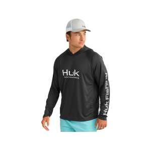 Huk Men's Pursuit Hoodie Black Medium - Huk