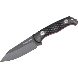 Boker Knives Life Fixed Blade Knife 3.94" Clip Point 440A Black Blade G-10 Handle Black - Boker Knives