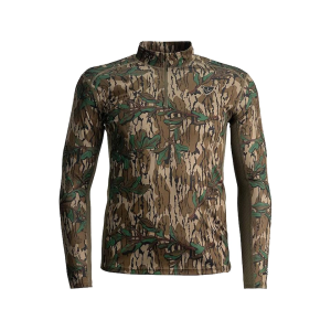 BLOCKER OUTDOORS Men's Finisher Turkey Performance Quarter Zip Shirt Mossy Oak Greenleaf Large