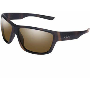 Huk Men's Spar Polarized Sunglasses Tort Frame Brown Lens - Huk