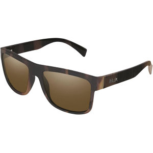 Huk Men's Clinch Polarized Sunglasses Tort Frame Brown Lens - Huk