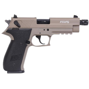 GSG Firefly 22LR Pistol 4.9" Threaded Barrel 10+1 Round Tan Slide Black Grip Tan Frame