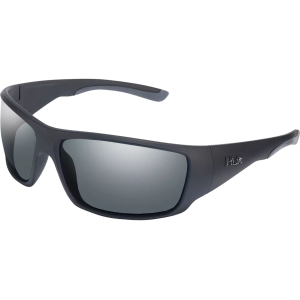 Huk Men's Spearpoint Polarized Sunglasses Matte Black Frame Gray Lens - Huk