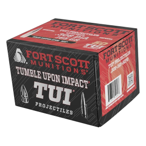Fort Scott Munition SCP2 TUI 30 Caliber (308 Diameter) Bullets 165 Grain Solid Box of 50 - Fort Scott Munitions
