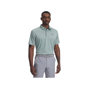 UNDER ARMOUR Men's Tech Polo Silica Green/Pitch Gray 3XL