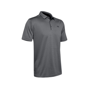 UNDER ARMOUR Men's Tech Short Sleeve Polo Shirt Graphite XL Tall