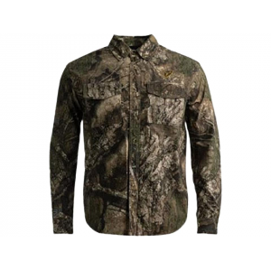 BLOCKER OUTDOORS Men's Finisher Fused Field Shirt Mossy Oak Original Bottomland XL