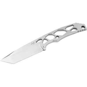 Boker Knives Superlight Tanto Fixed Blade Knife 2.87" Tanto Point D2 Satin Blade Steel Handle Steel Stonewash - Boker Knives