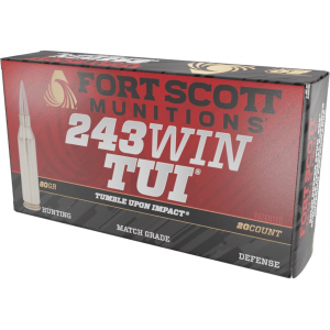 t Scott Munitions TUI 243 Winchester 80 Grain Solid Lead Free Box Of 20 Ammo