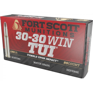 t Scott Munitions TUI 30-30 Winchester 130 Grain Solid Lead Free Box Of 20 Ammo