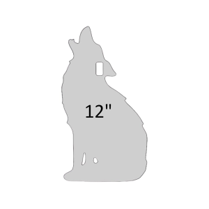 Birchwood Casey AR500 Steel Target Howling Coyote - Birchwood Casey