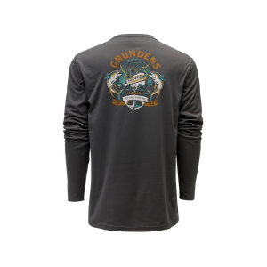 GRUNDENS Men's Tuna Tattoo Tech T Shirt Anchor Large