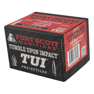 Fort Scott Munition SCP2 TUI 6.8mm, 270 Caliber (277 Diameter) Bullets 130 Grain Solid Box of 50 - Fort Scott Munitions