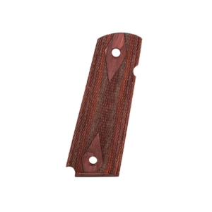 Hogue Fancy Hardwood Grips for 1911 Government, Commander Ambidextrous Safety Cut Checkered Rosewood Laminate - Hogue