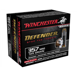 chester Defender 357 Magnum 125 Grain Winchester PDX1 Bonded Jacketed Hollow Point Box Of 20 Ammo
