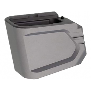 Tyrant Designs Extended Magazine Base Pad Glock 19, 23, 26 +5 9mm Luger, +4 40 S&W Aluminum Gray - Tyrant Designs