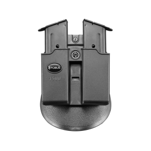 Fobus Evolution Roto-Paddle Single Stack Double Magazine Pouch Ambidextrous 1911 45 ACP Polymer Black - Fobus