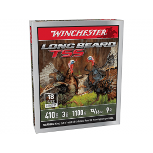 Winchester Long Beard TSS Turkey 410 Ammo 3" #9 Tungsten Shot 13/16 oz Box of 5 - Winchester