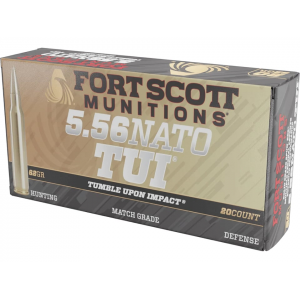 t Scott Munitions TUI Brass 5.56x45mm NATO 62 Grain Solid Lead Free Box Of 20 Ammo