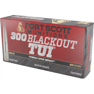 t Scott Munitions TUI 300 AAC Blackout (7.62x35mm) 150 Grain Solid Lead Free Box Of 20 Ammo