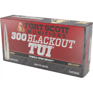 t Scott Munitions TUI 300 AAC Blackout (7.62x35mm) 115 Grain Solid Lead Free Box Of 20 Ammo