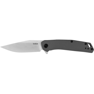Kershaw Align Assisted Opening Pocket Knife 3.15" Clip Point 8Cr13MoV Satin Blade Stainless Steel Handle Gray - Kershaw