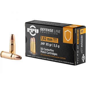  Defense 7.62x25mm Tokarev 85 Grain Jacketed Hollow Point Box Of 50 Ammo