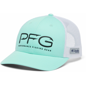 Columbia Mens PFG Hooks Mesh Snap Back Hat Gulf Stream/Black - Columbia