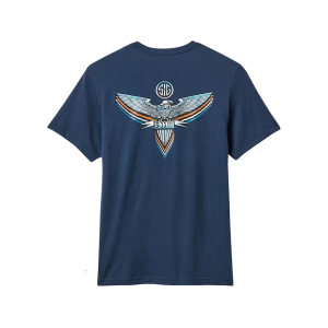 5.11 Men's Sig Sauer Chrome Emblem Short Sleeve T Shirt Pacific Navy Large