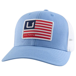 Huk Men's Huk and Bars Trucker Hat Marolina Blue One Size Fits Most - Huk