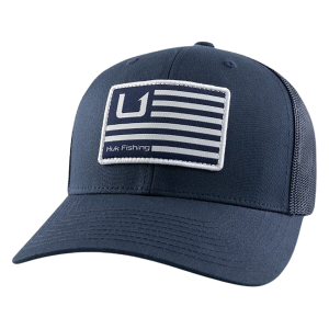 Huk Men's Huk and Bars Trucker Hat Naval Academy One Size Fits Most - Huk