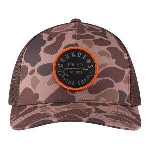 GRUNDENS Men's Hook Trucker Hat Duck Camo One Size Fits Most