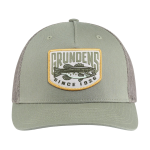 GRUNDENS Men's Bass Patch Trucker Hat Loden One Size Fits Most