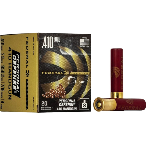Federal Premium Personal Defense 410 Ammo 2-1/2" #4 Lead Shot 7/16 oz Box of 20