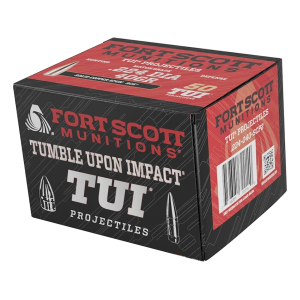 Fort Scott Munition SCP2 TUI 22 Caliber (224 Diameter) Bullets 40 Grain Solid Box of 50 - Fort Scott Munitions