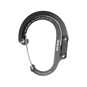 Gear Aid Heroclip Carabiner Large Stealth Black - Gear Aid