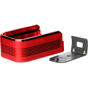 MEC-GAR Plus-2 Set Magazine Floor Plate for Plastic Floorplate Mags Anodized Red
