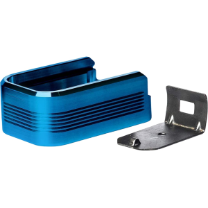 Mec-Gar Plus-2 Set Magazine Floor Plate for Plastic Floorplate Mags Anodized Blue - Mec-Gar