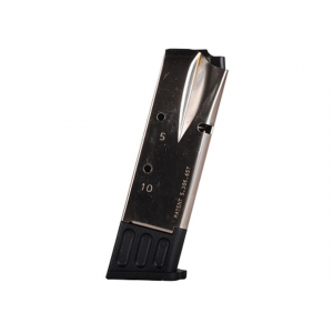 Mec-Gar Magazine Browning Hi-Power, Springfield SA-35 9mm Luger 10-Round Steel Nickel Plated - Mec-Gar