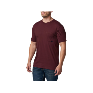 5.11 Men's Elite T Shirt Burgundy Large