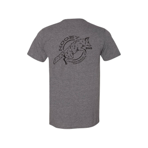 HOOEY Men's Coyote Short Sleeve T Shirt Graphite Heather 3XL