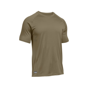 Under Armour Men's Tac Tech Short Sleeve Crew Neck T Shirt Fed Tan Medium - Under Armour