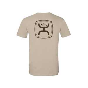 HOOEY Men's Emblem Short Sleeve T Shirt Sand 3XL