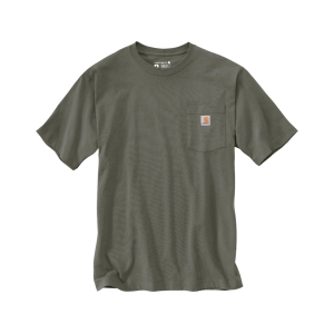 Carhartt Carhartt Men's K87 Loose Fit Heavyweight Short Sleeve Crew Neck Pocket T Shirt Dusty Olive 4XL - $24.99 at MidwayUSA